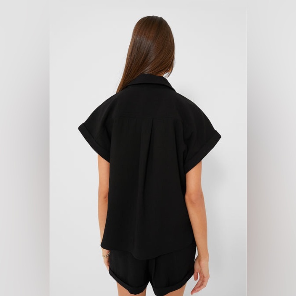TUCKERNUCK Black Scottie Short Sleeved Shirt | M - Picture 3 of 7
